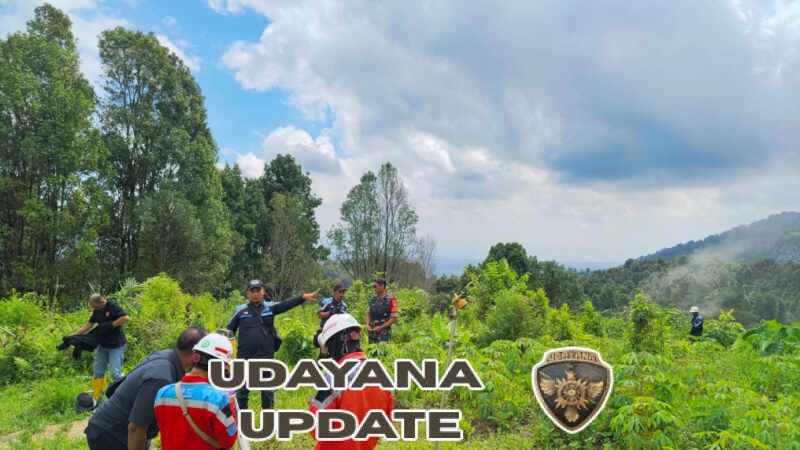 Babinsa Pegayaman Kawal Pengukuran Lahan Proyek Shortcut Titik 9-10 di Dusun Kubu
