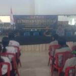 Satgas TMMD Ke- 128 Kodim 1623/Karangasem, Gelar Sosialisasi penerimaan prajurit TNI AD.