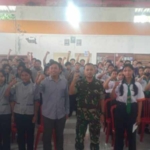 Motivasi Generasi Muda, Satgas TMMD ke-128, Kodim 1623/Karangasem sosialisasikan Rekrutmen TNI kepada pelajar