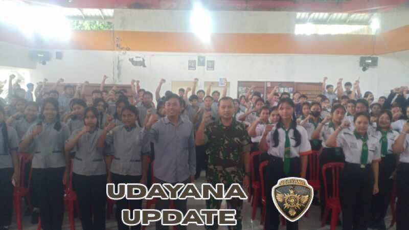 Motivasi Generasi Muda, Satgas TMMD ke-128, Kodim 1623/Karangasem sosialisasikan Rekrutmen TNI kepada pelajar