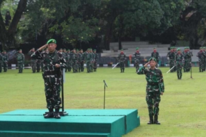 Kodim Gianyar dan Yonzipur 18/YKR Perkuat Jiwa Nasionalisme Lewat Upacara 17-an