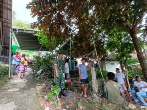 Babinsa Koramil 1614-01/Dompu Aktif Dampingi Warga, Hajatan Berjalan Tertib