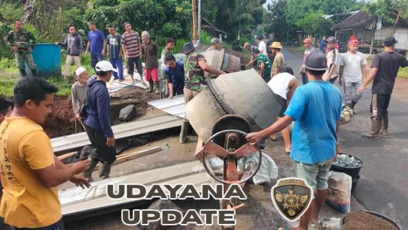 Dari Ember ke Harapan: Warga Gangga Tumpah Ruah Bangun Jembatan Garuda