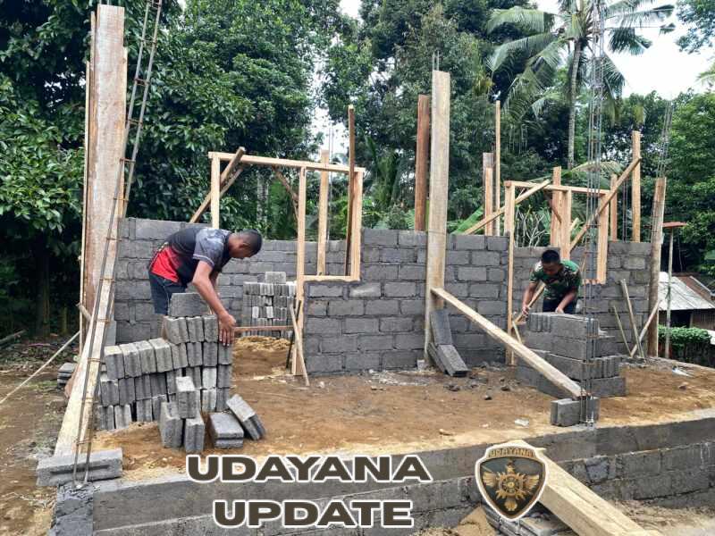 Kegiatan Non Fisik TMMD ke 128 tahun 2026 Kodim 1623/Karangasem melaksanakan kegiatan RTLH di Banjar Dinas Waringin,Desa Pempatan.