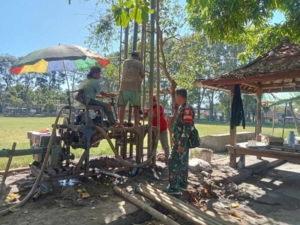 Sumber Air Kian Dekat, Sumur Bor TMMD Lotim Tembus 44 Meter