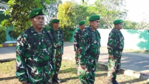 Kapten Inf Zunaidin Bacakan Amanat Danrem 162/WB Saat Pimpin Upacara Kodim 1614/Dompu
