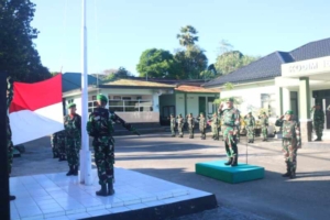 Upacara Bendera Kodim 1604 Kupang Berlangsung Khidmat