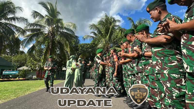 Kodim 1614/Dompu Gelar Tradisi Penyambutan Dandim Baru Penuh Khidmat