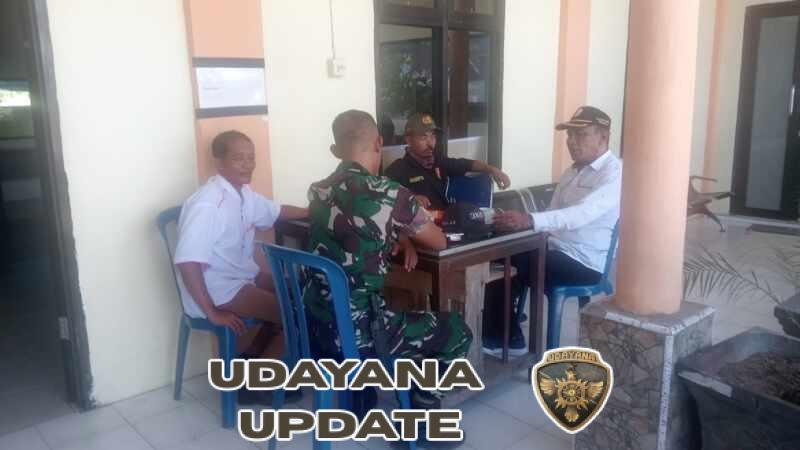Sinergi Babinsa, Kadus, dan Linmas Jaga Kondusifitas Wilayah Labuhan Lalar