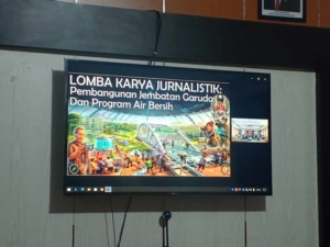 Sinergi Penerangan TNI AD dalam Lomba Karya Jurnalistik Pembangunan Jembatan Garuda
