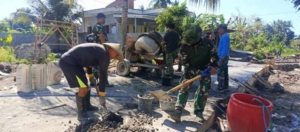 Gotong Royong Solid, Talud TMMD Ke-128 di Suralaga Tunjukkan Progres Pesat