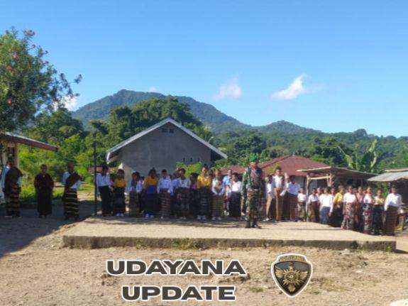 Babinsa Watukobu Hadiri Upacara Hardiknas ke-67, Wujud Kepedulian TNI Terhadap Dunia Pendidikan