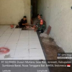 Babinsa Jereweh Tinjau Progres KDKMP, Pastikan Pembangunan Berjalan Lancar
