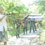 Warga gembira, Pemasangan pipanisasi oleh Satgas TMMD ke – 128 Kodim 1623/Karangasem capai 100 persen,