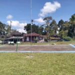 Satgas TMMD ke 128 Kodim 1623/Karangasem kembali dengan program unggulan untuk anak bangsa pembangunan lapangan voli di Desa Pempatan