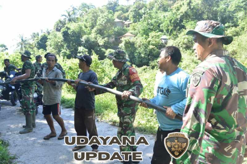 Satgas TMMD ke-128 Kodim 1623/Karangasem Tuntaskan Progres Pipanisasi Air Bersih.