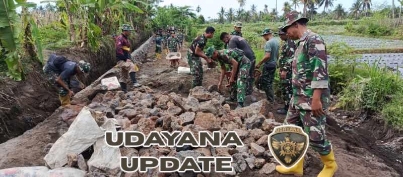 Apel Gabungan Satgas TMMD Ke-128, Lanjutkan Pembuatan Talut di Masing-Masing Pos