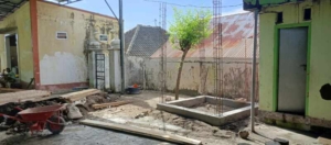 TMMD Ke-128 Kodim 1615/Lotim Bangun Bak Air Masjid untuk Kebutuhan Warga