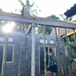 Kegiatan Non Fisik TMMD ke 128 tahun 2026 Kodim 1623/Karangasem melaksanakan kegiatan RTLH di Banjar Dinas Putung,Desa Pempatan.