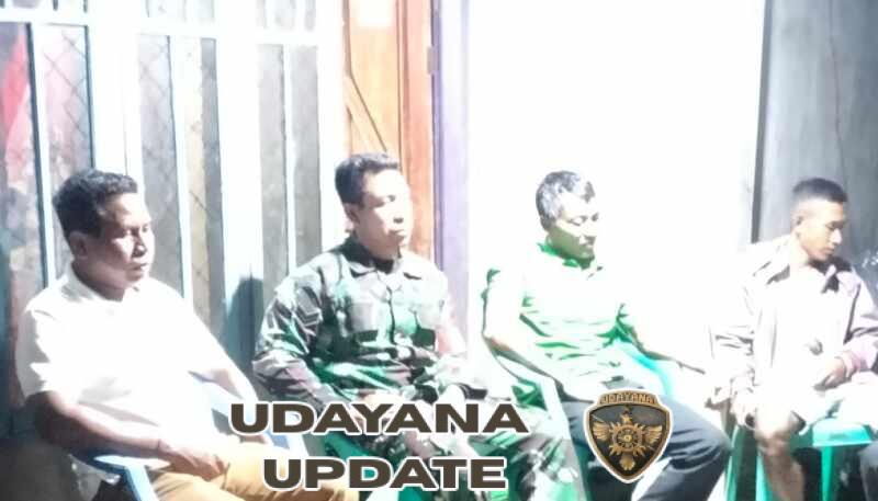 Ronda Malam Humanis Sertu Junaidin Koramil 1614-03/Hu’u Kodim 1614/Dompu Pererat Kebersamaan Warga