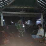 Babinsa Desa Nangakara Aktif Ronda Malam, Ingatkan Generasi Muda Hindari Pergaulan Negatif