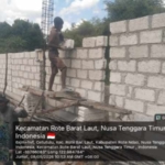 Babinsa Koptu Yoseph Gunawan Seran Pantau Pemasangan Batako di Desa Tualima