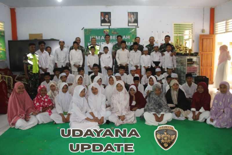 Ratusan Santri Pondok Pesantren Darul Ulumi Terima Bantuan dan Motivasi dari Kodim 1608/Bima