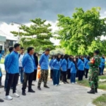 Sinergi Babinsa Koramil 1614-01/Dompu Kodim 1614/Dompu dan Bhabinkamtibmas Jaga Kondusifitas Karyawan MBG