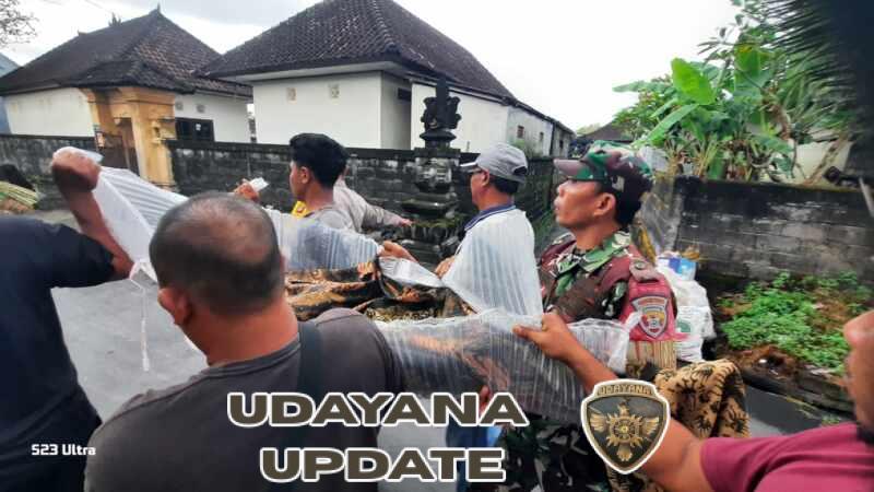 Respons Cepat Babinsa Ketewel, Bantu Evakuasi Warga Terseret Arus Sungai Beji Anakan