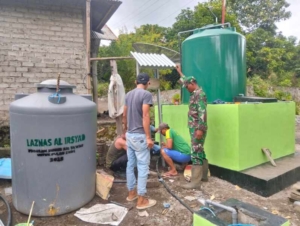 Percepatan Program TMMD, Tandon Air Bersih di Ende Selatan Kini Sudah Berdiri