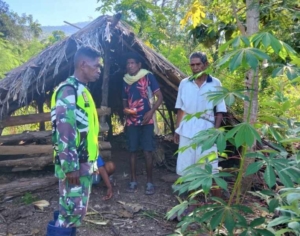 Lahan Kebun Rusak Diterjang Ternak, Babinsa Tunbes Turun Tangan dan Himbau Warga