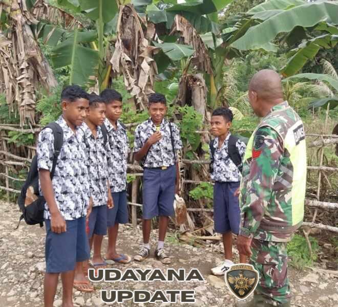 Babinsa Miobar Berikan Semangat, Pelajar SMP Diajak Fokus Belajar Dan Tegaskan Disiplin